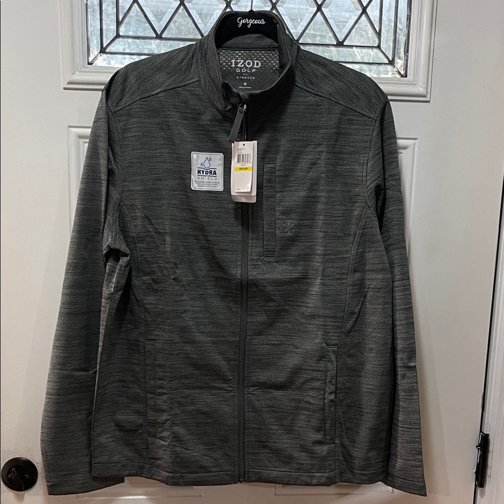 NWT IZOD Men's Charcoal Lightweight Jacket